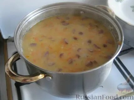 Гороховый суп с копченостями без ребрышек