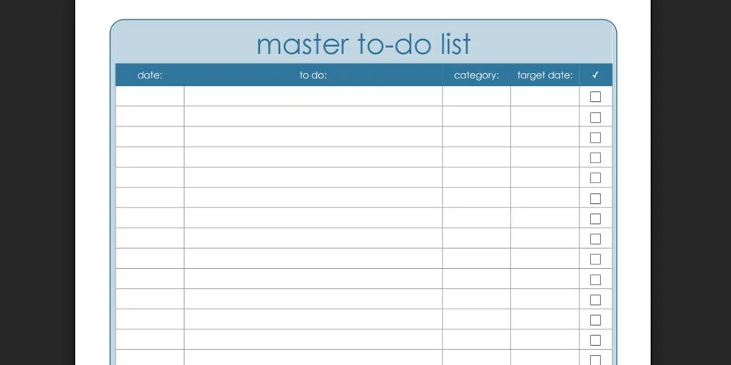 To do list шаблон. Master list. Эстетичный to do list.