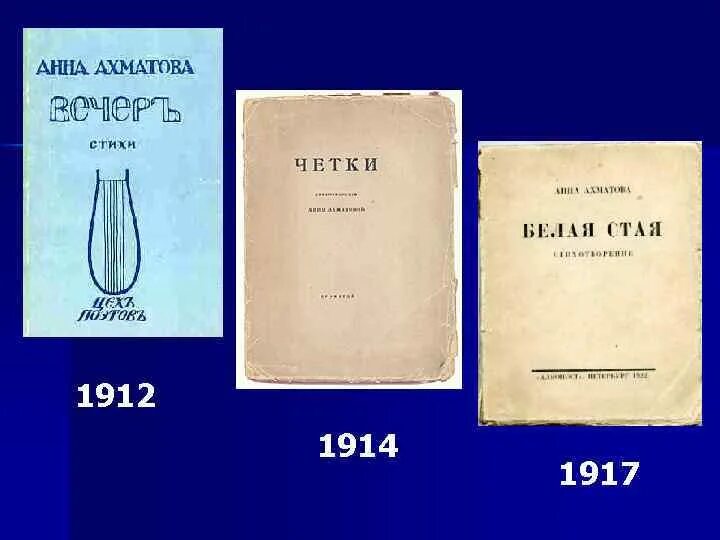 Первые сборники ахматовой назывались. Первый сборник Анны Ахматовой. Первый сборник стихов Анны Ахматовой.