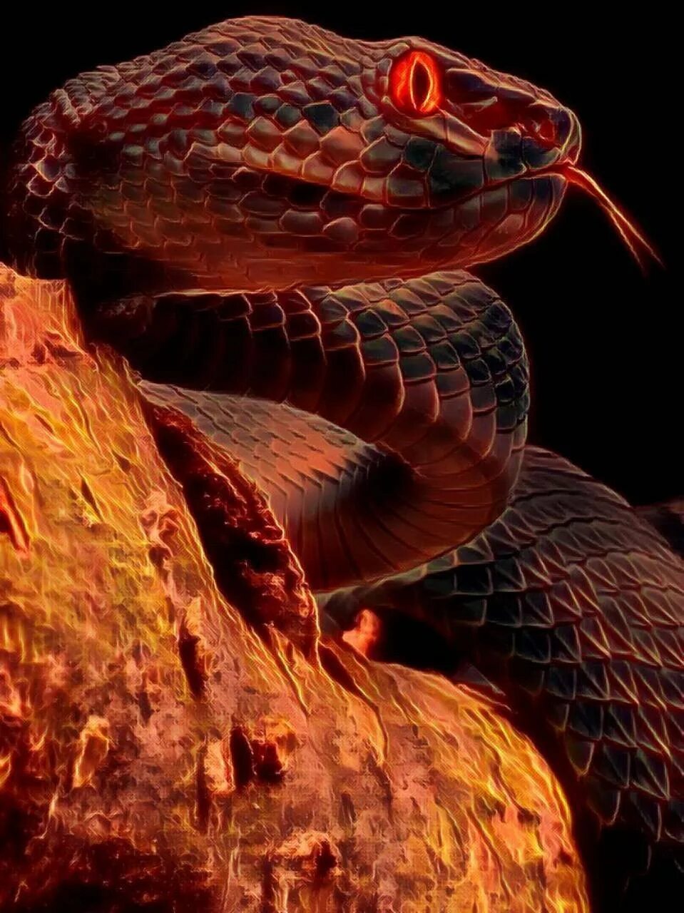 Змей на заставку телефона. Эскулапова змея. Красная змея. Змия. Огненная змея.