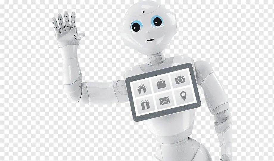 Robots say. Человекоподобный робот Пеппер. Робот машет. Робот без фона. Робот на белом фоне.