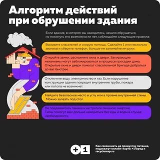 Как действовать при внезапном обрушении здания