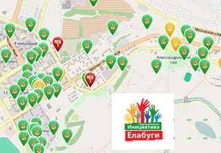 Карта инициативы. Елабуга на карте. карта елабуги с достопримечательностями. город елабуга на карте. елабуга карта города с улицами и домами.