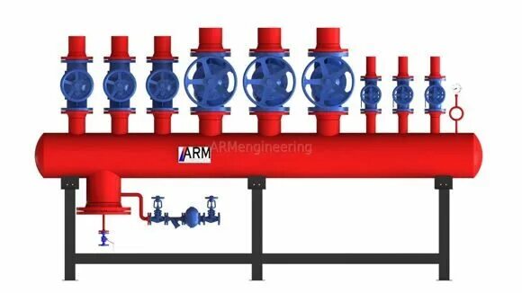 коллектор парового котла. паровая гребенка ду 500мм. коллектор распред. коллектор пар. паровая гребенка коллектор.