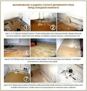 Ламинат на деревянный пол инструкция