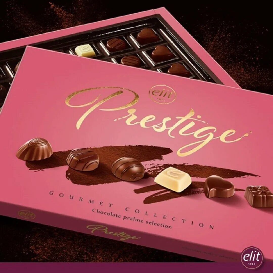 Конфеты elit 1924 Chocolate Pralines. Конфеты elit 1924 Luxury collection Pralines. Шоколадные конфеты в упаковке. Конфеты ассорти в коробке. Шоколад флор