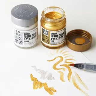 Краски серебро и золото