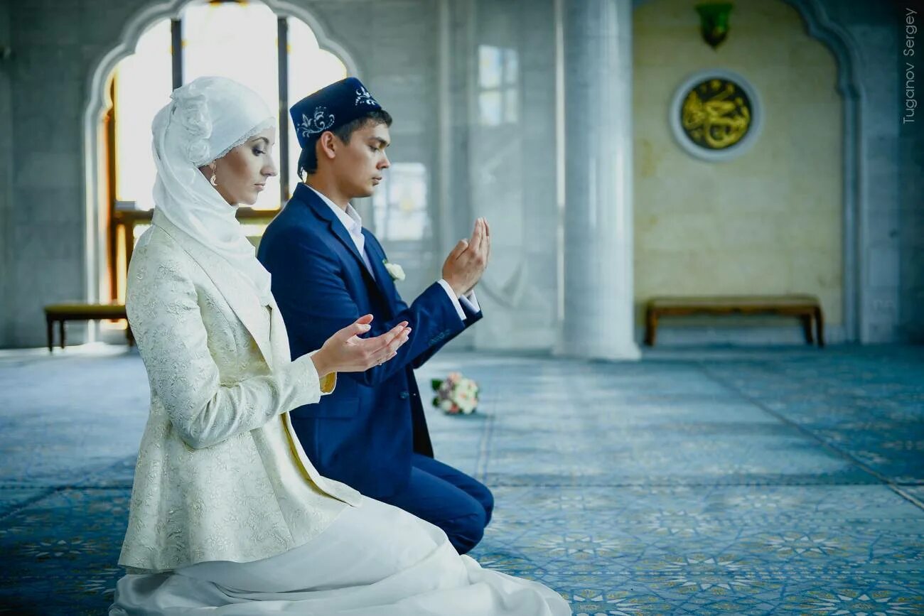 Первый ночь брака. Татарская невеста никаха. Неке кияр. Свадьба в мечети у мусульман. Никях в Исламе.