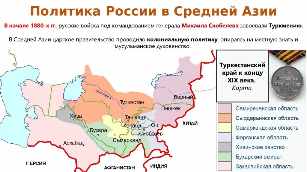 Политика россии средней азии при александре 2. Политика в средней Азии 19 век. Внешняя политика России в средней Азии 19 века. Присоединение средней Азии к Российской империи.