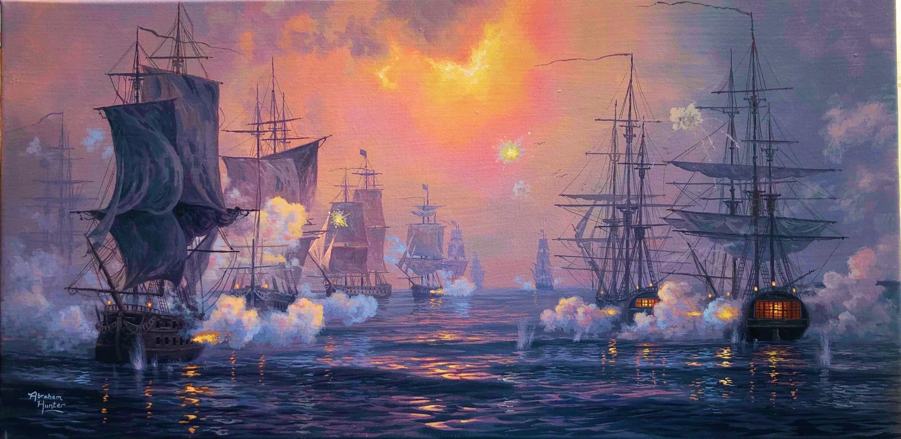 Морским является сражение. Морское сражение у о гренгам. алексей петрович боголюбов синопский бой. боголюбов гренгамское сражение 1720. морские баталии художник абрахам хантер.