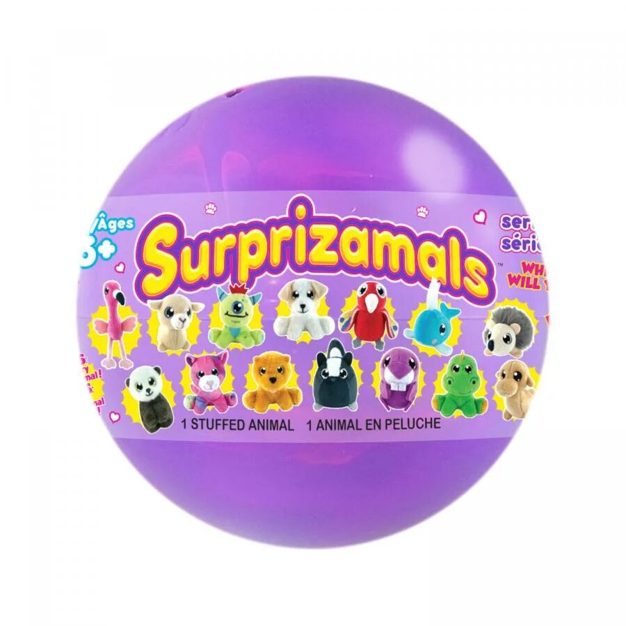 Мягкие сюрпризы. Шар Surprizamals. Мягкая игрушка в шаре. Surprizamals игрушки. Мягкая игрушка в шаре сюрприз.