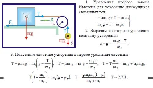 По горизонтальному столу из состояния покоя. (М1+м2)v0=m1v1+m2v2. Брусок скользит по горизонтальной поверхности. Определите минимальную силу. Тело под действием горизонтальной силы 5н