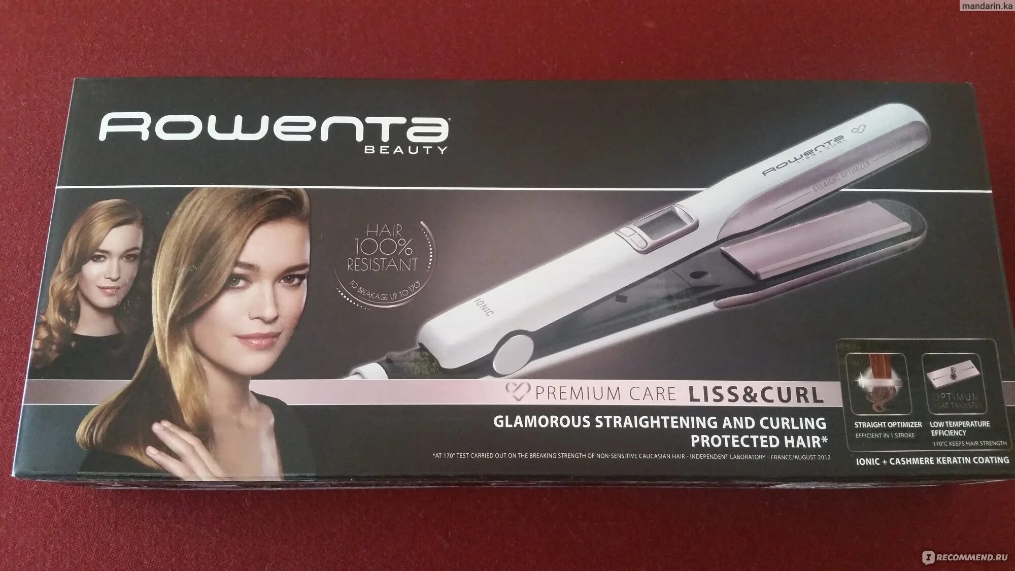 Rowenta liss curl. Выпрямитель Rowenta sf7660. Выпрямитель для волос Rowenta Premium Care sf7660f0. Rowenta SF 7660. Выпрямитель плойка для волос 2в1 Ровента.