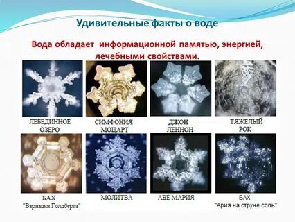 Влияние слов на воду
