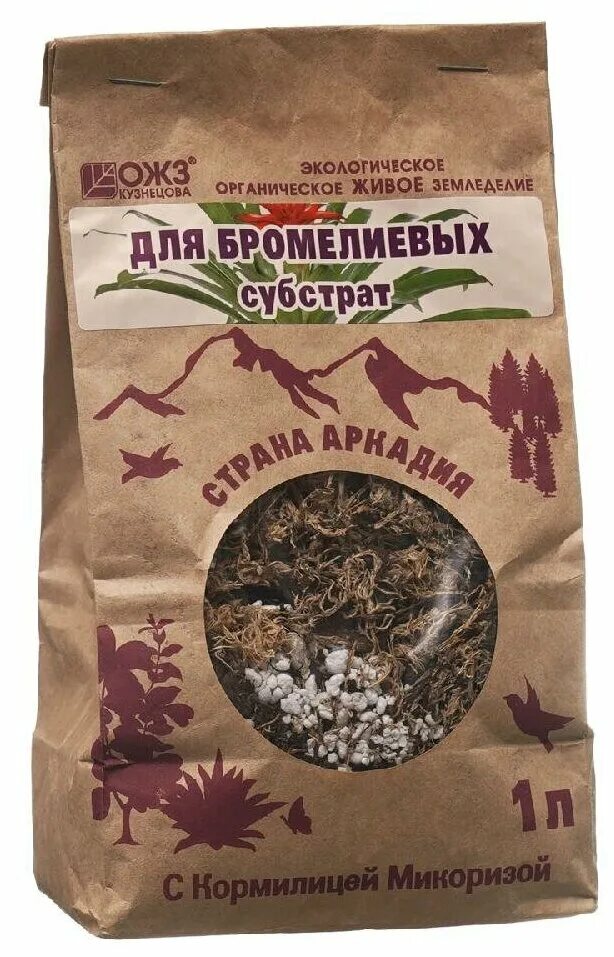 Субстрат "страна аркадия" для сенполий с микоризой. Страна аркадия грунт для бромелиевых с микоризой 1л. Грунт для бромелии. Бромелия субстрат 1л (). Характеристики субстрата.