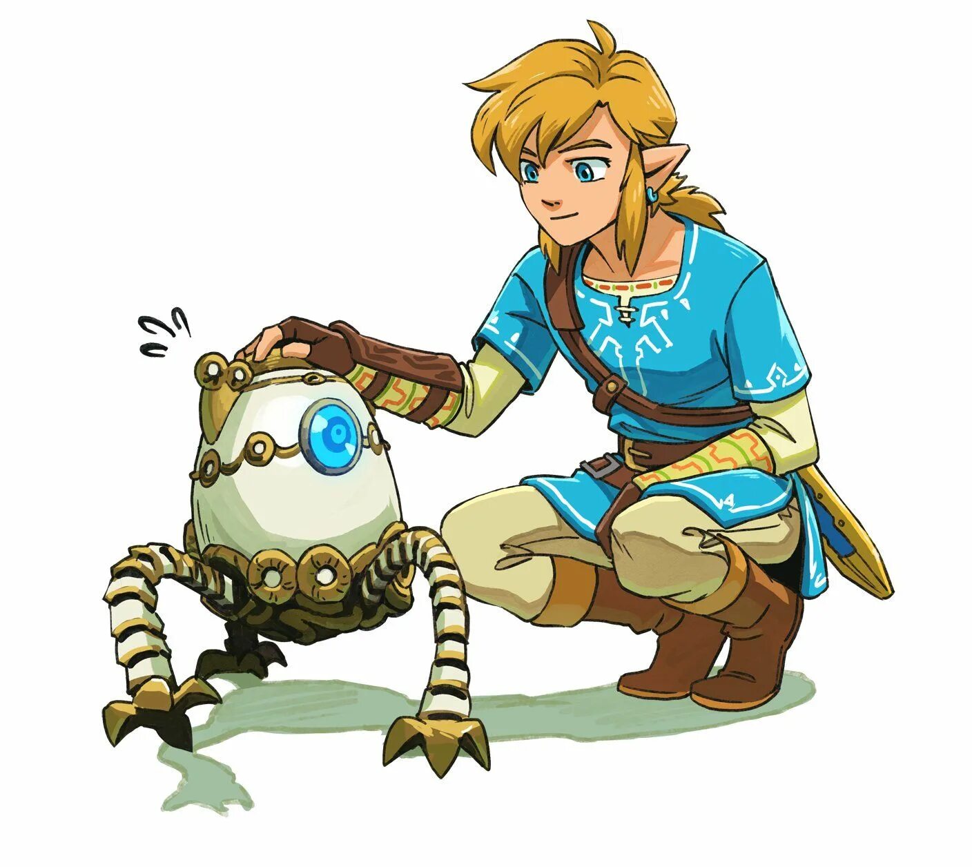 Zelda страж. Зельда, линк и Стражи. Страж Зельда. Зельда линк и Страж. Малый Страж Зельда.
