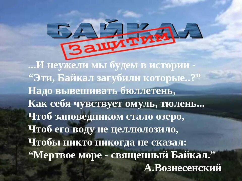 Текст берег байкала. Стихи про Байкал. Сохраним озеро Байкал. Лозунг в защиту Байкала. Стихотворение про Байкал.