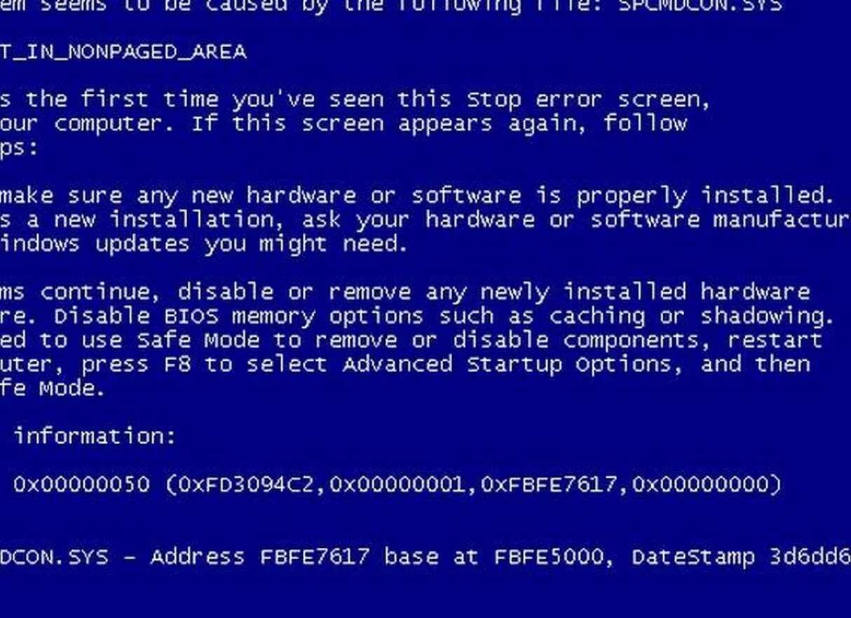 Ошибки windows 0x000000d1