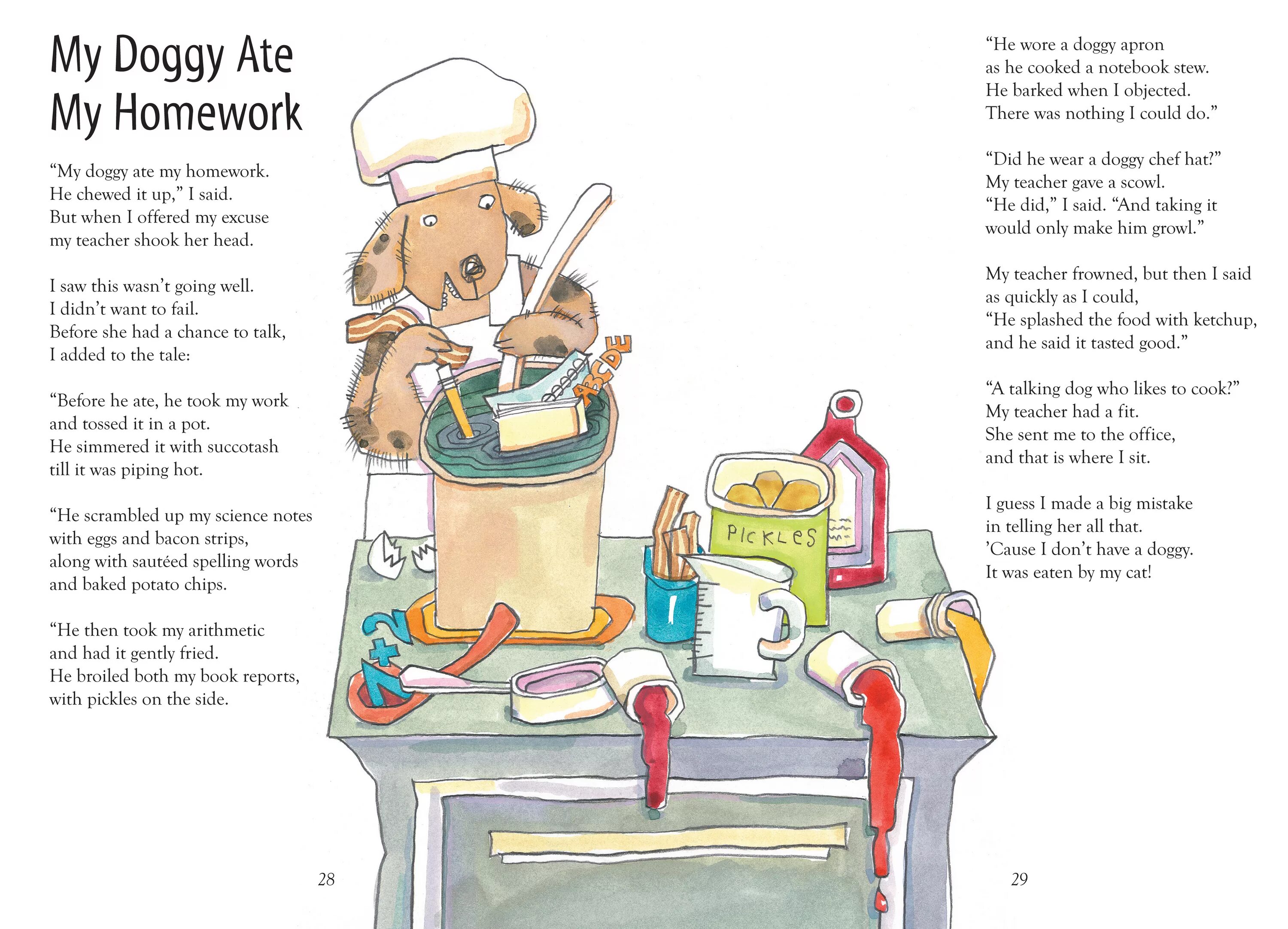 Send her my. Стихотворение saw my teacher on a Saturday. Funny poems. Funny poems for children in English. My Dog ate my homework.