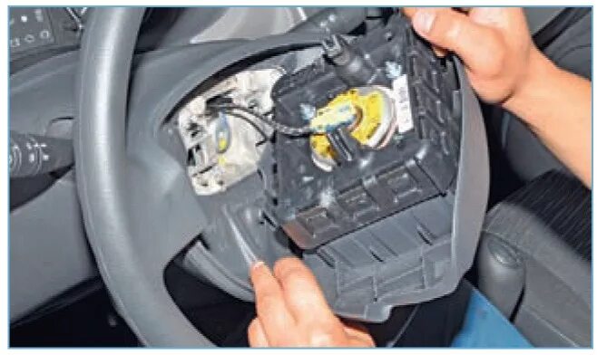 СНЯТИЕ И УСТАНОВКА РУЛЕВОГО КОЛЕСА Renault Руководство Renault