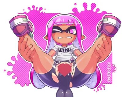 Attached: 4 images [R-18] lewd the pink squid #スプラトゥーン #Splatoon #inkling #...