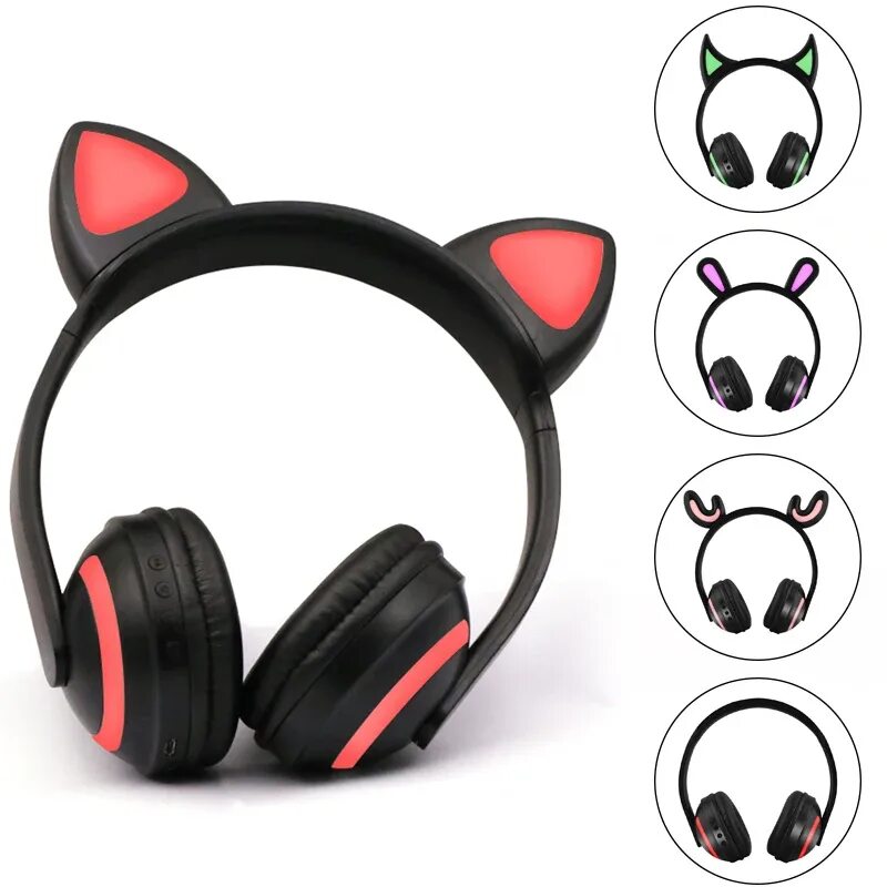 Наушники кошка купить. Беспроводные наушники Wireless Headset Cat Ear l400, белый. Беспроводные наушники Cat Ear ZW-19. Беспроводные наушники кошачьи ушки светящиеся Cat Ear VZV-23m. Borofone bo18 Cat Ear Black.