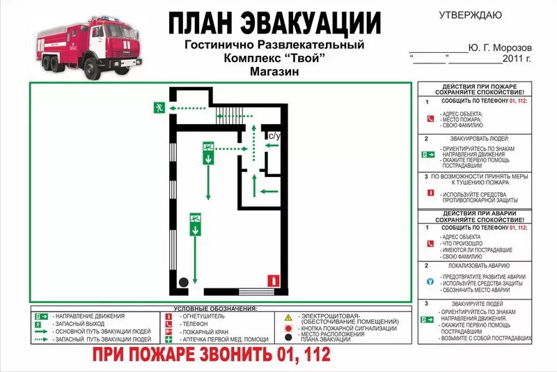 Начерти схему эвакуации из своего дома Как сделать самому план эвакуации при пожаре