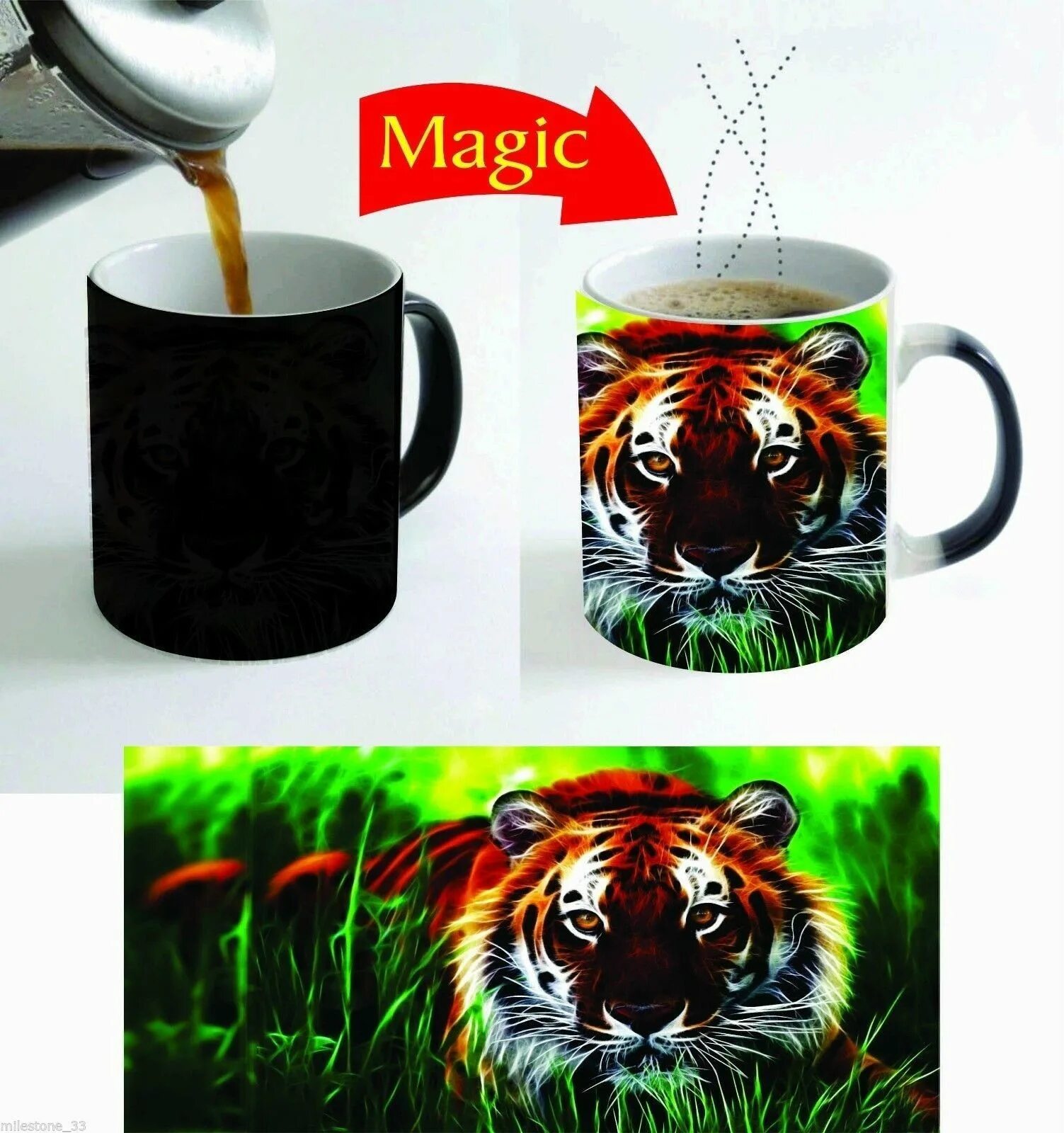 Кружка меняющая рисунок. Кружка меняющая цвет от тепла. кружка с тигром смешная. чашка с тигром меняющий цвет. кружка с королевским тигром.