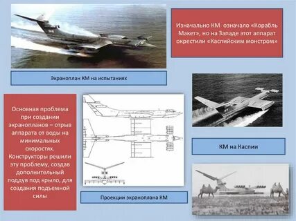 История создания экраноплана