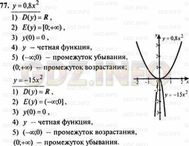 Макарычев 9 класс 17. Четность и нечетность функции 9 класс. алгебра возрастание и убывание функции.