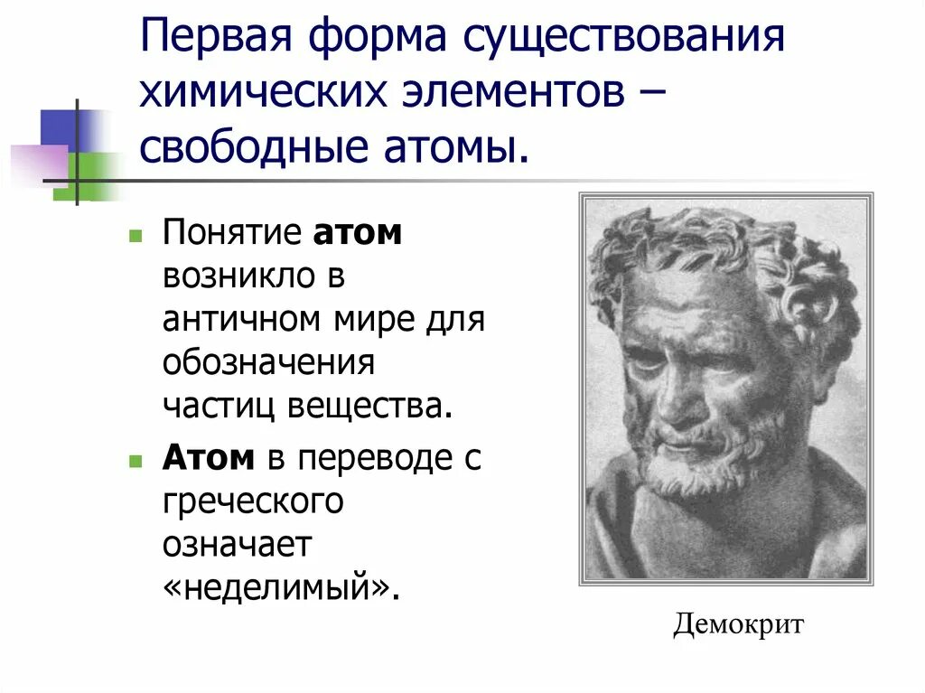 Атом Демокрита. Формы существования химического элемента свободные атомы. Атомы античность. Понятие атом в древнем мире. Как с древнегреческого переводится атом