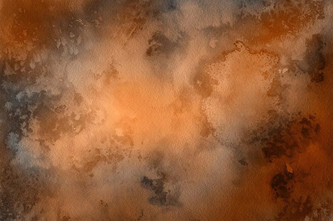 Коричневая акварель. Эффект старой бумаги. Живопись в коричневых тонах. Коричневая акварель. Картина абстракция в коричневых тонах.