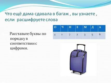 Чемодан какое слово