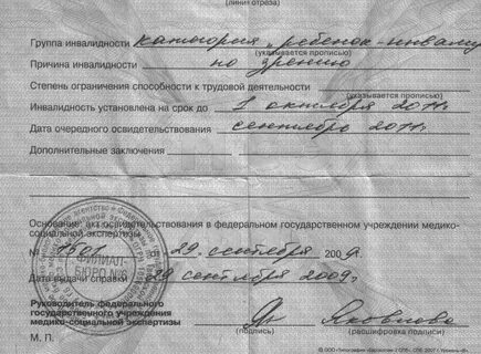 Трудовая деятельность вторая степень второй группы