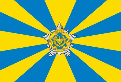 Флаг с желтыми лучами