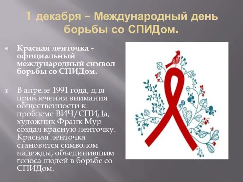 Картинки ко дню спида