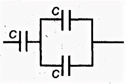 Четыре одинаковых конденсатора емкостью. Найдите емкости приведенных на рис 150 систем конденсаторов. Имеются четыре одинаковых конденсатора емкостью СКА Джый. Семь конденсаторов емкостями соединены как показано на рисунке. Четыре одинаковые емкости