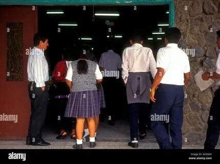 Guatemalans Guatemalan girls teenage girls female students schoolgirls at s...