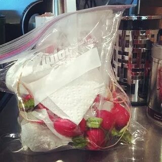 Редиска в холодильнике