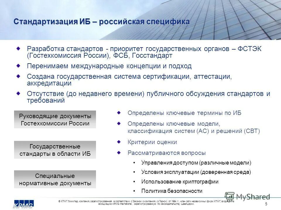 Российские регуляторы в области информационной безопасности