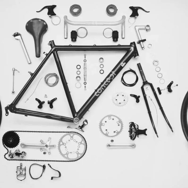 Сборка велосипеда. Велосипед по деталям. Схема сборки велосипеда. Велосипед сборочный.