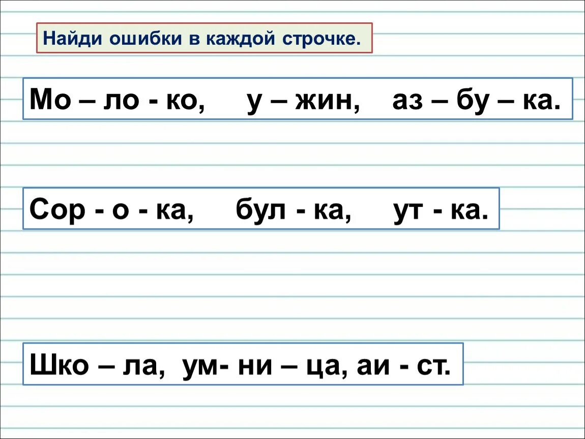 Выбери все варианты переноса слов. Найди ошибку в переносе слов. Исправь ошибки в переносе слов. Найди ошибку карточки. Найди ошибку в каждой строчке.