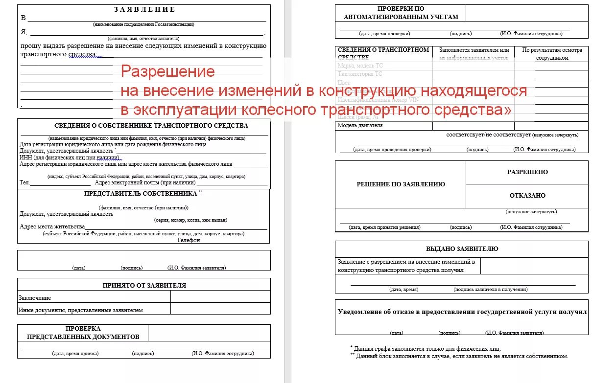 Отказ о внесении изменений. Заявление на разрешение внесения изменений в конструкцию ТС. Заявление о выдаче разрешения на внесение изменений в конструкцию ТС. Разрешение на изменение конструкции транспортного средства. Разрешение на внесение изм.