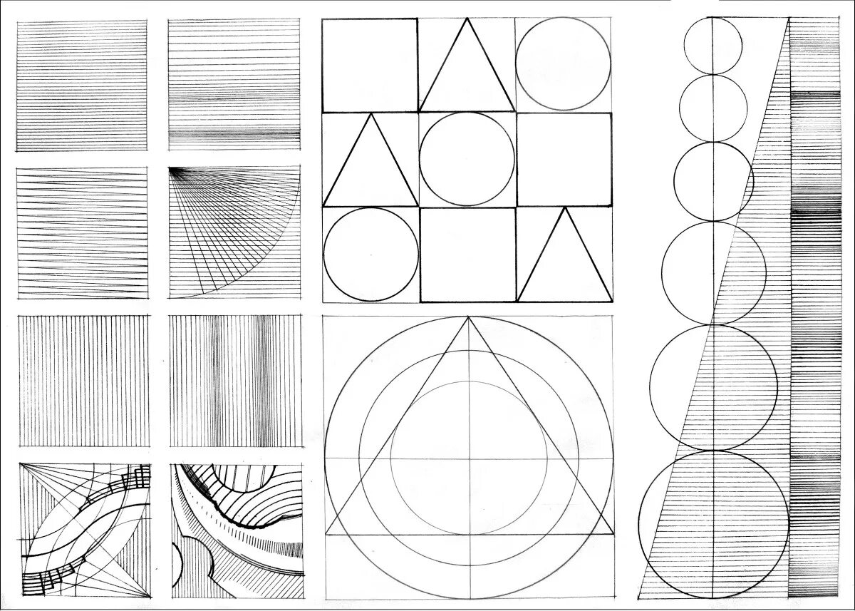 Графика первые уроки. Композиция из геометрических фигур. Задания по композиции. Композиция в рисовании. Графическая композиция.