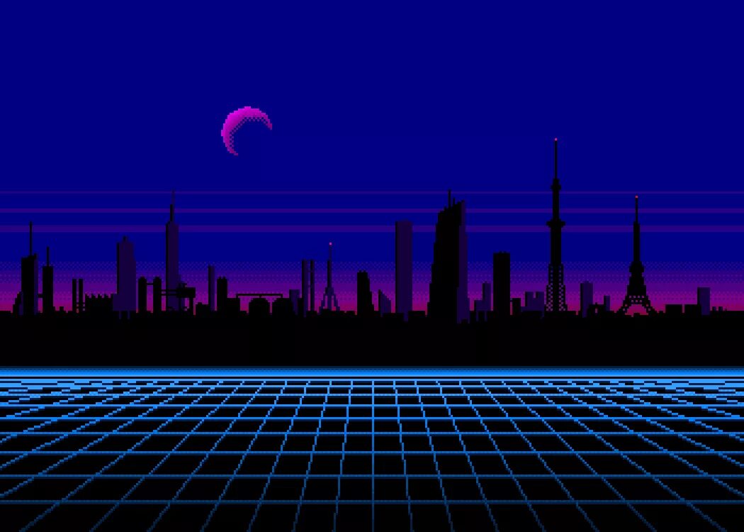 Retro pixel art