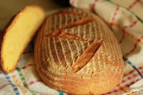 Кукурузно пшеничный хлеб в духовке