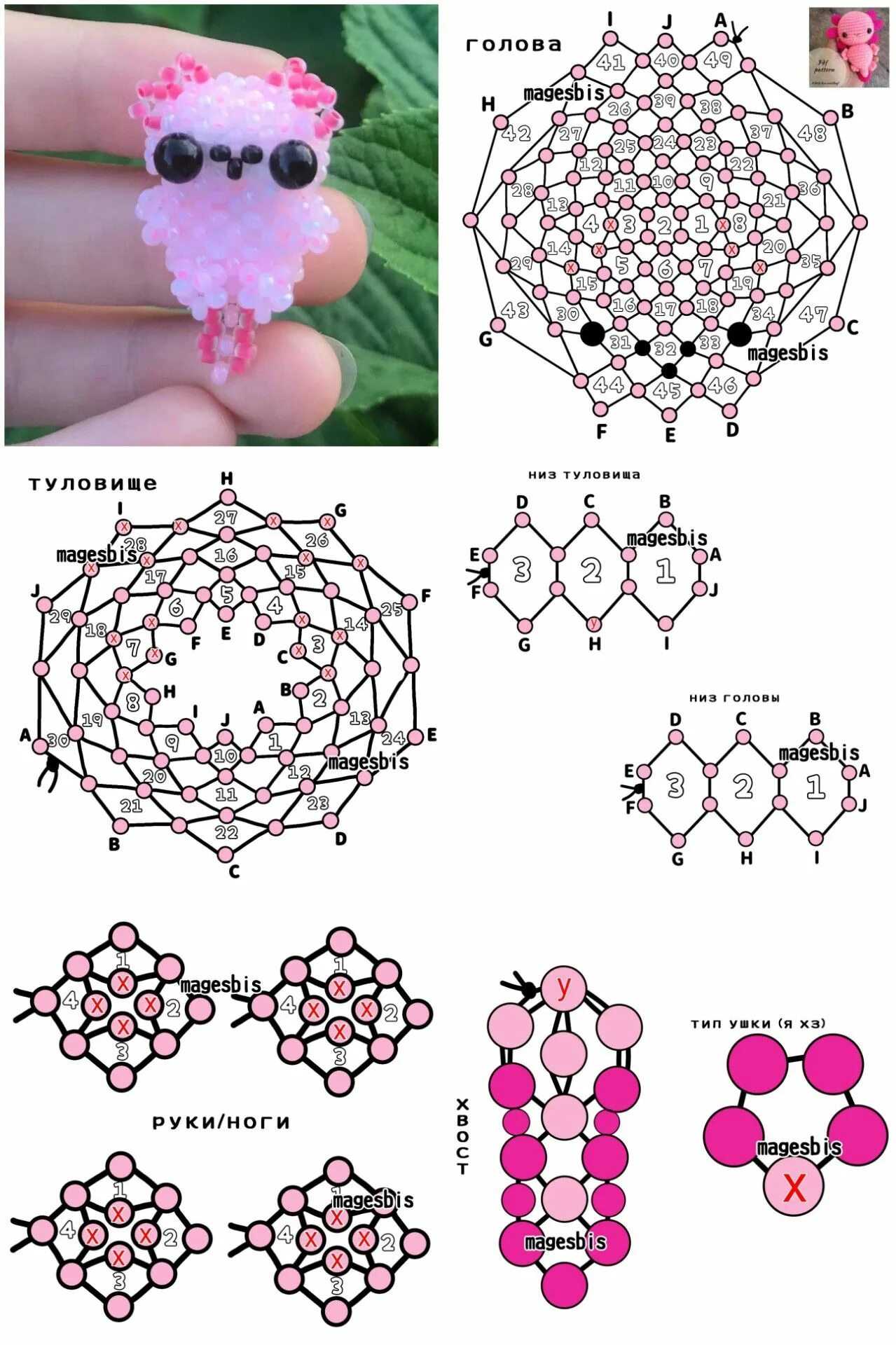 Схема на кругляша. Схемы для бисероплетения. Схемы для плетения бисером. Мини амигуруми из бисера схемы. Объемные игрушки из бисера схемы.