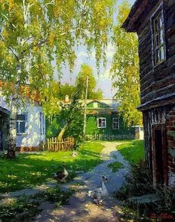 Пейзаж русской деревни
