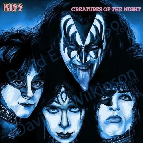 Kiss the night. Kiss 1982. 1982 Creatures of the Night. Kiss creatures of the Night обложка. Kiss creatures of the Night 1982.