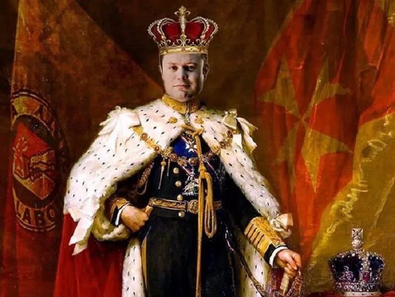Типичный король. Коронационный портрет короля Георга III. Мантия короля Англии 17-18 века.